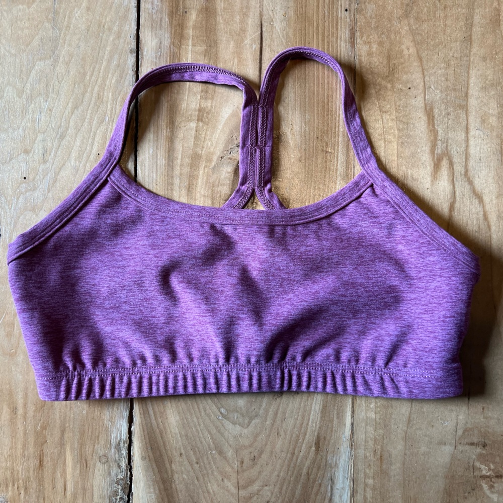 Beyond Yoga | Spacedye Slim Racerback Bra | Pale Plum Heather